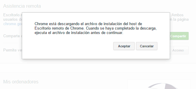 Escritorios remotos Chrome Instalación