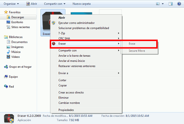 Eliminar archivos de forma segura en Windows