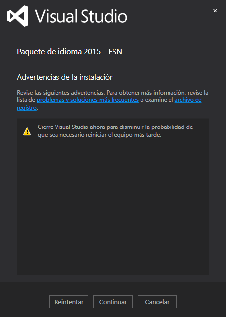 Visual Studio 2015 Warning